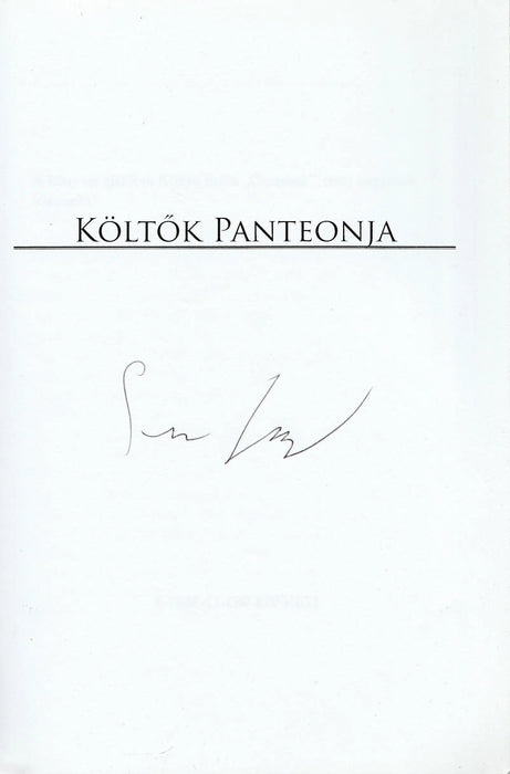 Költők panteonja - Oskola Antikvárium