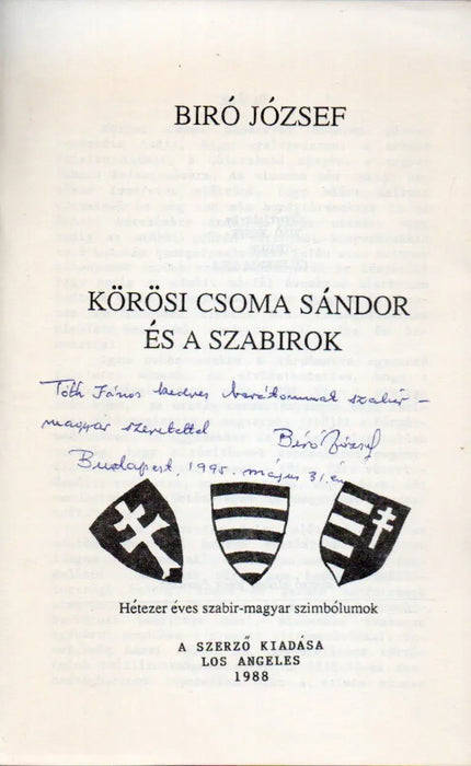 Körösi Csoma Sándor és a szabirok - Oskola Antikvárium