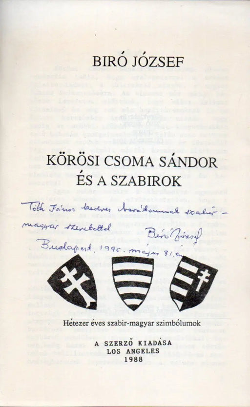 Körösi Csoma Sándor és a szabirok - Oskola Antikvárium