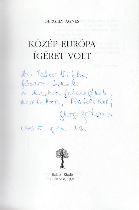 Közép - Európa ígéret volt - Oskola Antikvárium