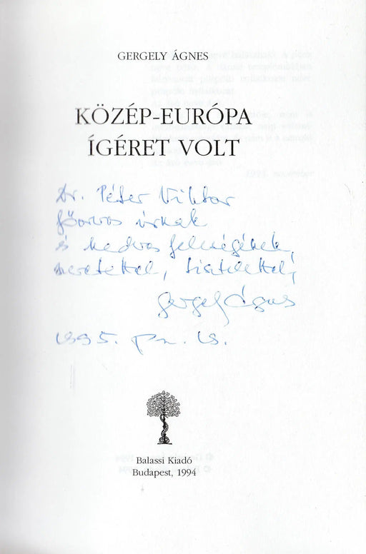 Közép - Európa ígéret volt - Oskola Antikvárium