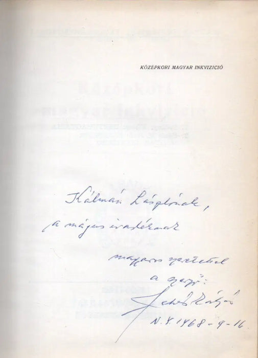 Középkori magyar inkvizíció - Oskola Antikvárium