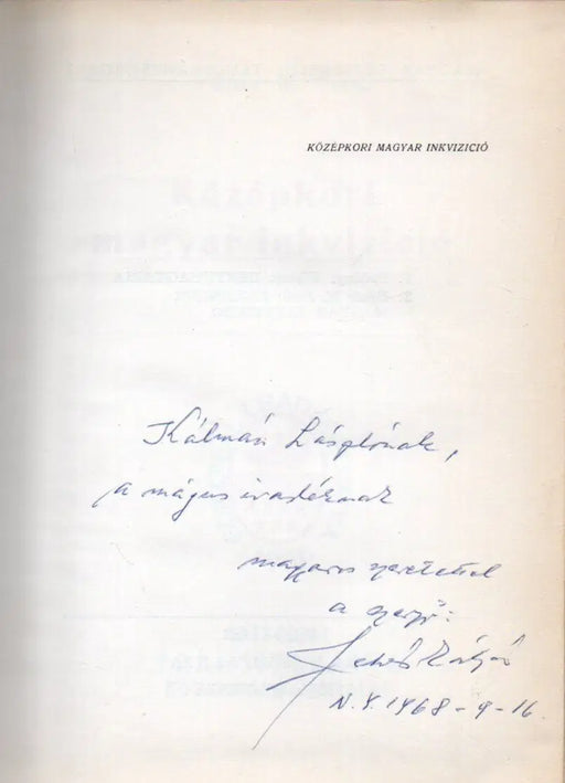 Középkori magyar inkvizíció - Oskola Antikvárium