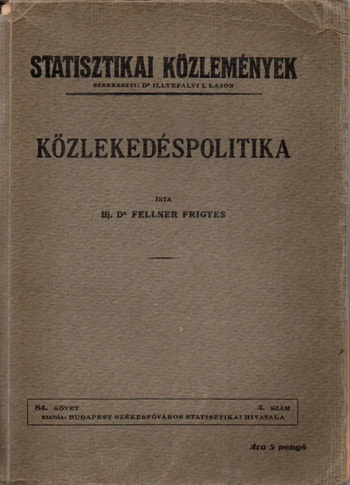 Közlekedéspolitika - Oskola Antikvárium