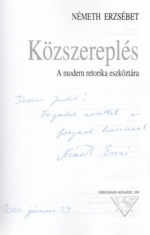 Közszereplés - Oskola Antikvárium