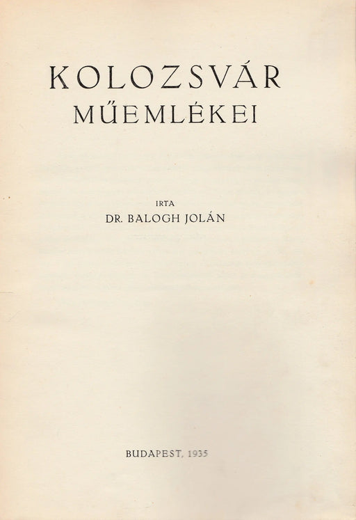 Kolozsvár műemlékei - Oskola Antikvárium