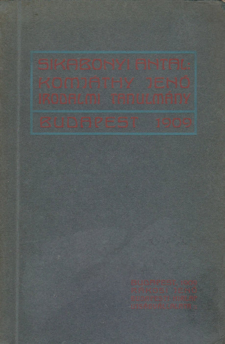 Komjáthy Jenő - Oskola Antikvárium