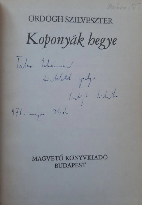 Koponyák hegye - Oskola Antikvárium