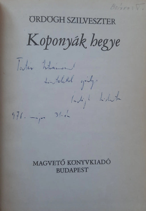 Koponyák hegye - Oskola Antikvárium