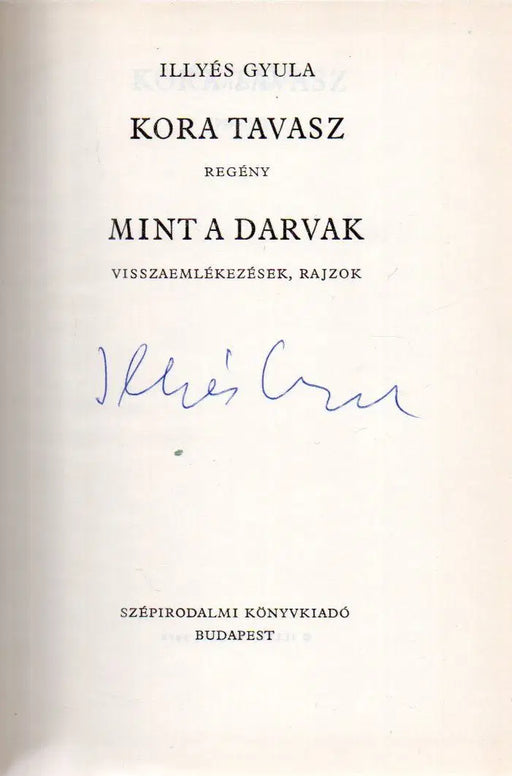 Kora tavasz - Mint a darvak - Oskola Antikvárium