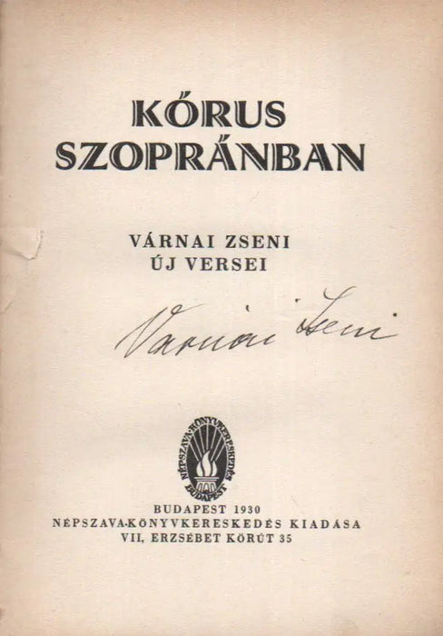 Kórus szopránban - Oskola Antikvárium