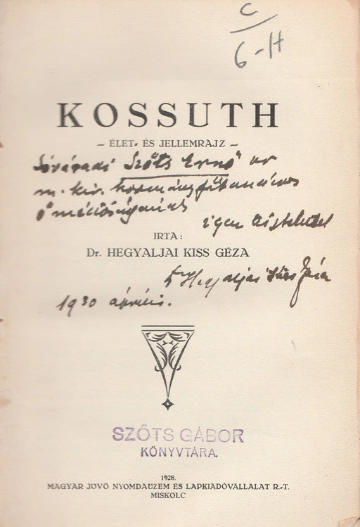 Kossuth I - II. - Oskola Antikvárium