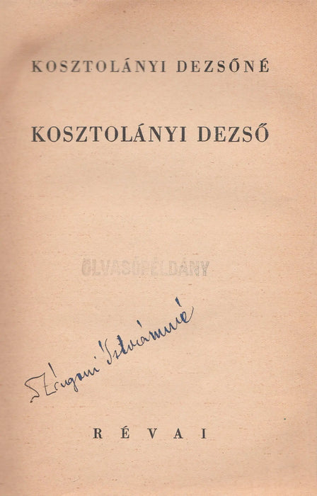 Kosztolányi Dezső - Oskola Antikvárium