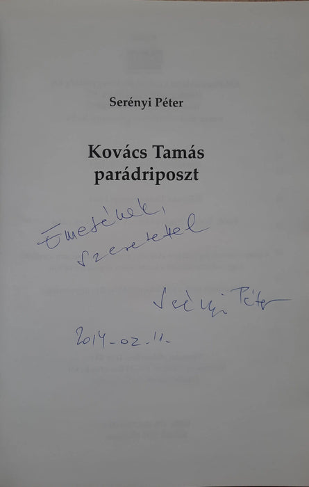 Kovács Tamás parádriposzt - Oskola Antikvárium