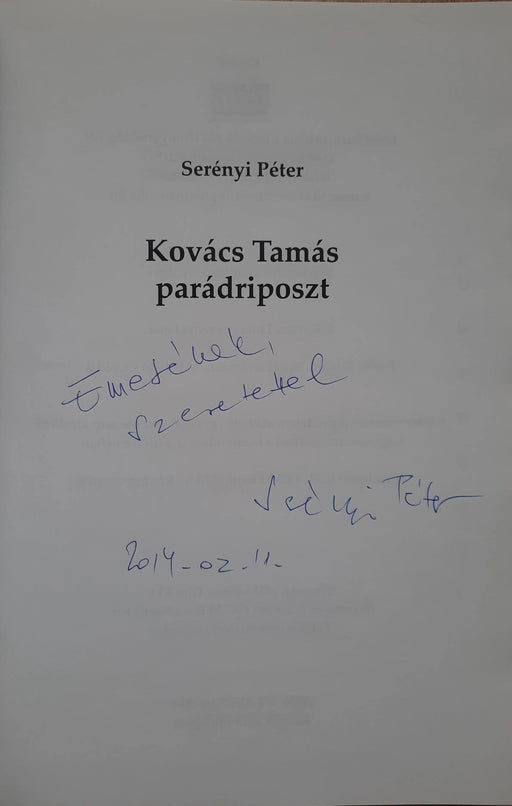 Kovács Tamás parádriposzt - Oskola Antikvárium