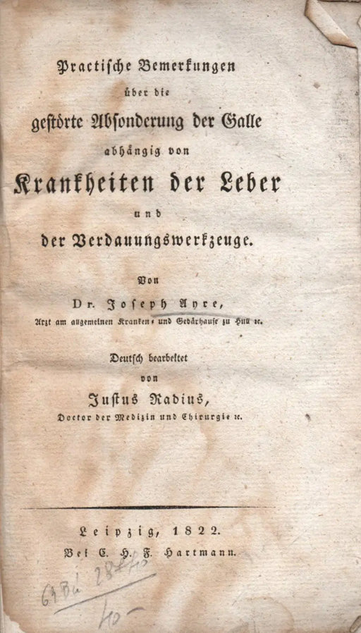 Krankheiten der Leber und der Verdauungswerkzeuge - Oskola Antikvárium
