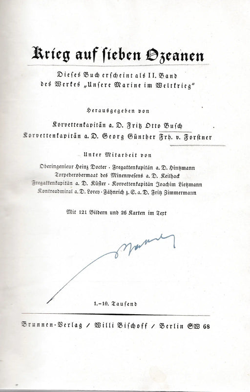 Krieg auf sieben Ozeanen - Oskola Antikvárium