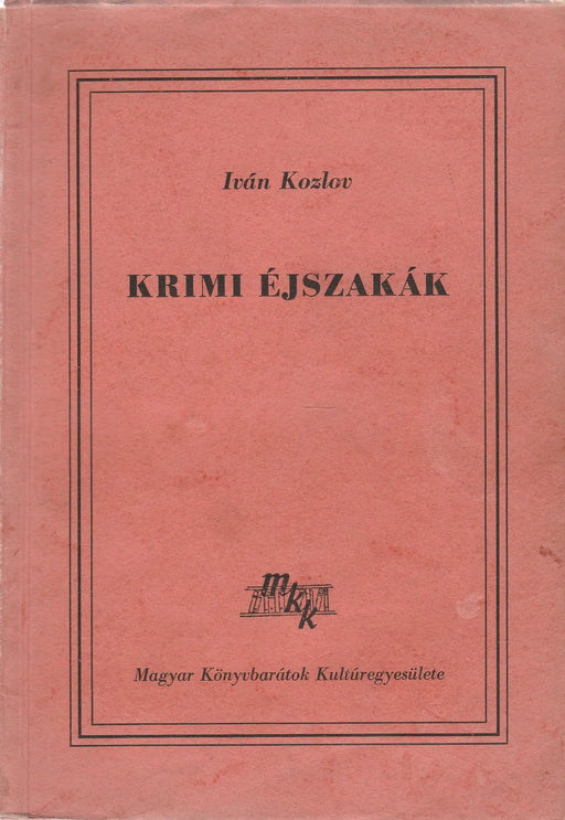 Krimi éjszakák - Oskola Antikvárium