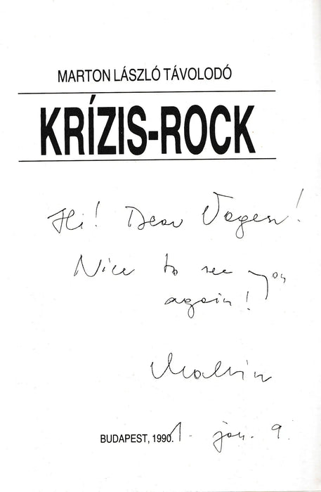 Krízis - rock - Oskola Antikvárium