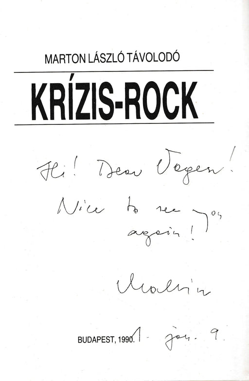 Krízis - rock - Oskola Antikvárium