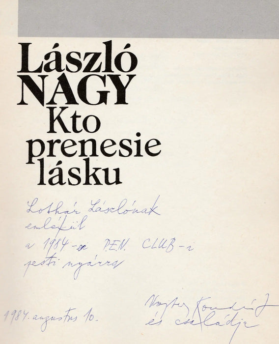 Kto prenesie lásku - Oskola Antikvárium