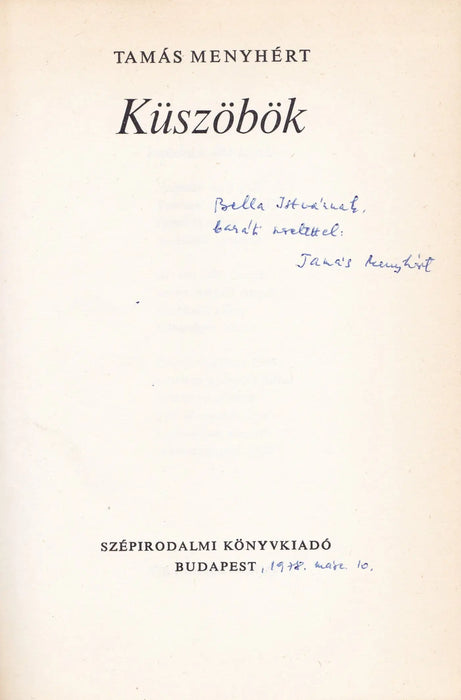 Küszöbök - Oskola Antikvárium