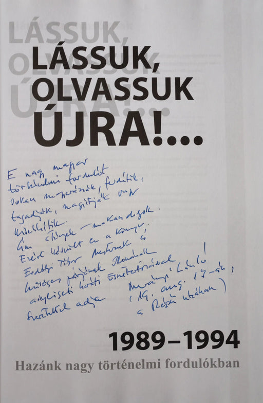 Lássuk, olvassuk újra!...1989 - 1994 - Oskola Antikvárium