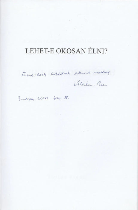 Lehet - e okosan élni? - Oskola Antikvárium