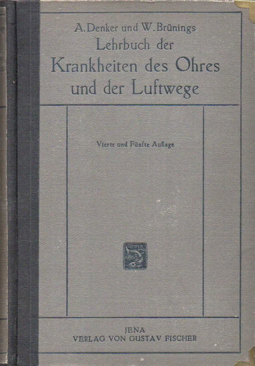 Lehrbuch der Krankheiten des Ohres und der Luftwege - Oskola Antikvárium
