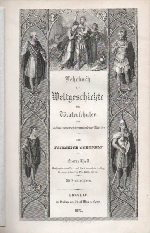 Lehrbuch der Weltgeschichte für Töchterschulen und zum Privatunterricht heranwachsender Mädchen I - IV. - Oskola Antikvárium