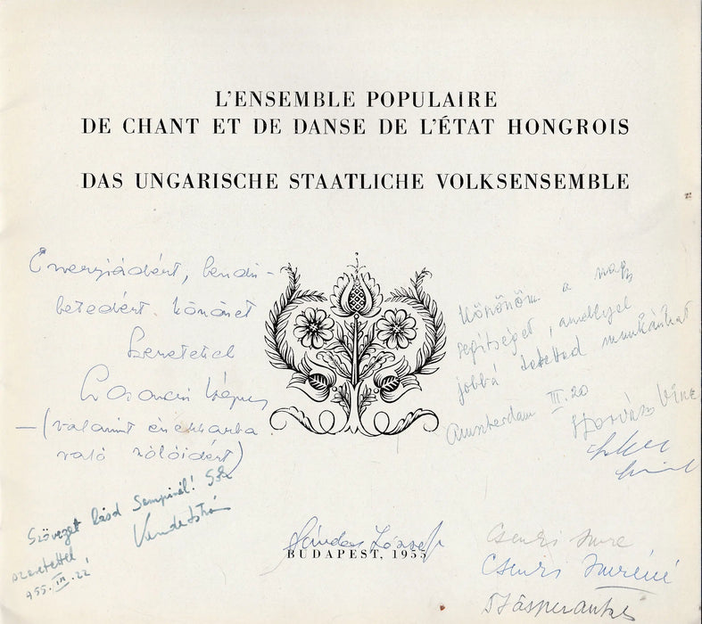 L’Ensemble populaire de chant et de danse de l’État hongrois - Das Ungarische Staatliche Volksensemble - Oskola Antikvárium