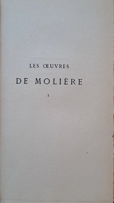 Les oeuvres de Moliére I - VIII. - Oskola Antikvárium