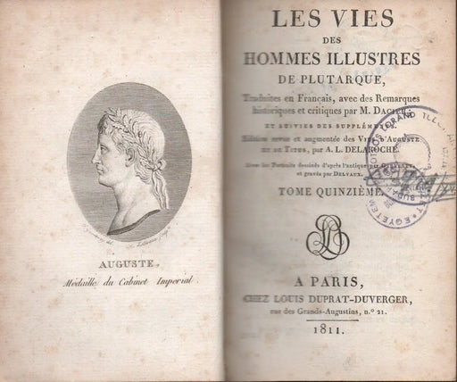 Les vies des hommes illustres de Plutarque XV. - Oskola Antikvárium