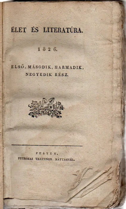 Élet és Literatúra 1826.