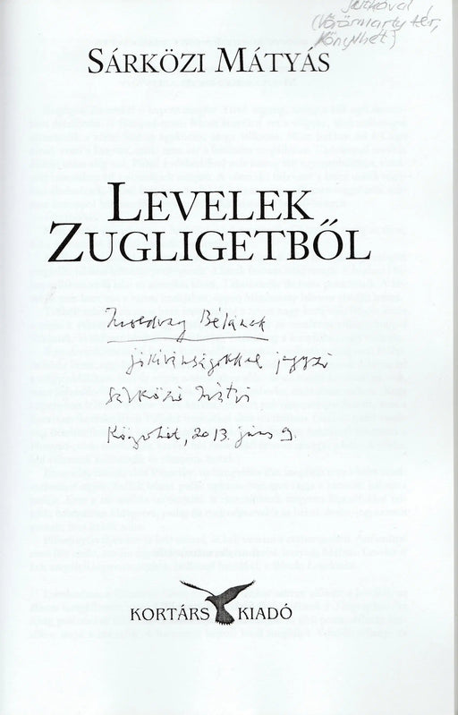 Levelek Zugligetből - Oskola Antikvárium