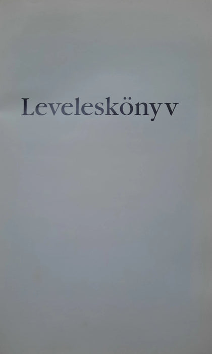 Leveleskönyv - Oskola Antikvárium