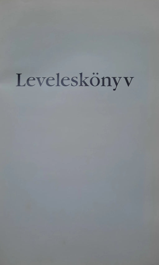 Leveleskönyv - Oskola Antikvárium
