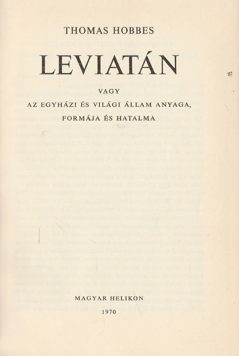 Leviatán - Oskola Antikvárium