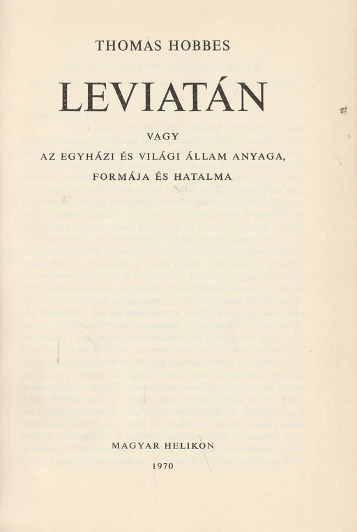Leviatán - Oskola Antikvárium
