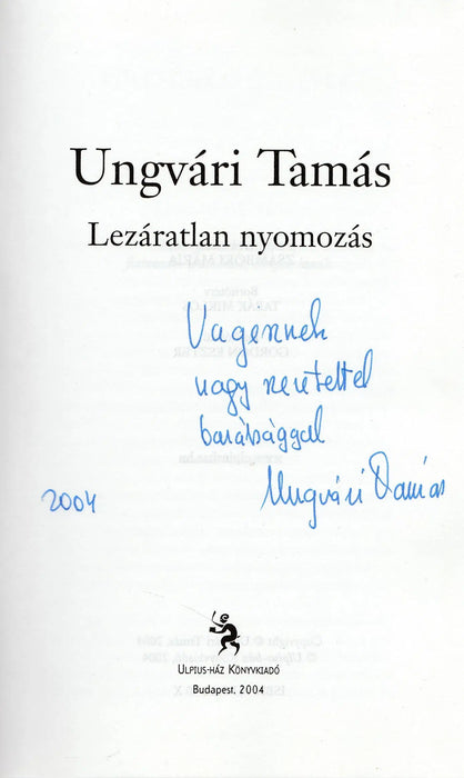 Lezáratlan nyomozás - Oskola Antikvárium