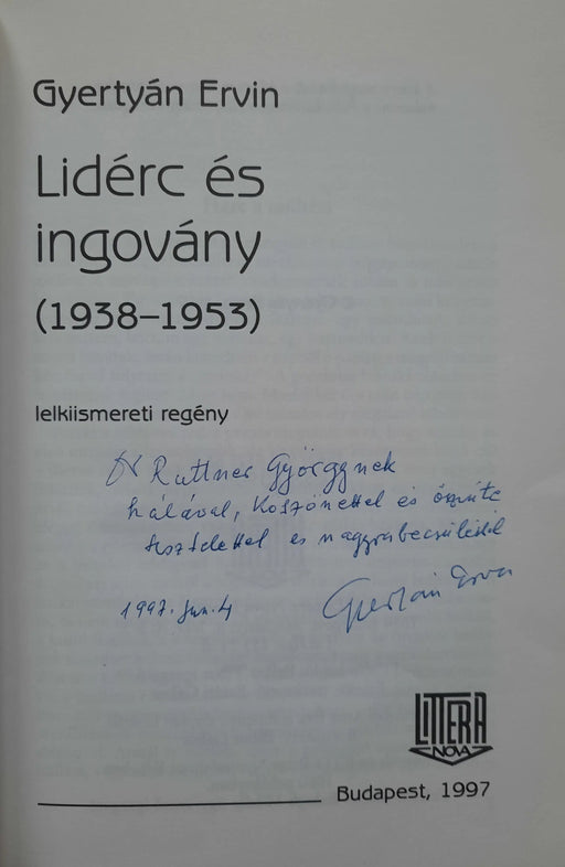 Lidérc és ingovány - Oskola Antikvárium
