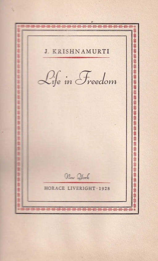 Life in Freedom - Oskola Antikvárium