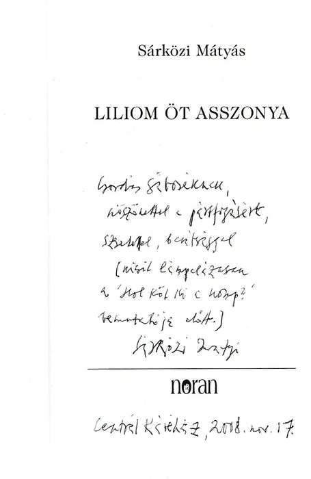Liliom öt asszonya - Oskola Antikvárium