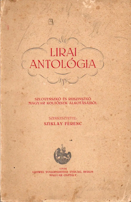 Lírai antológia - Oskola Antikvárium