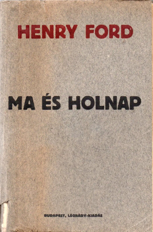 Ma és holnap - Oskola Antikvárium