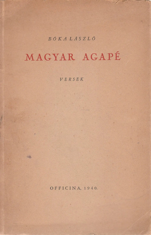 Magyar agapé - Oskola Antikvárium