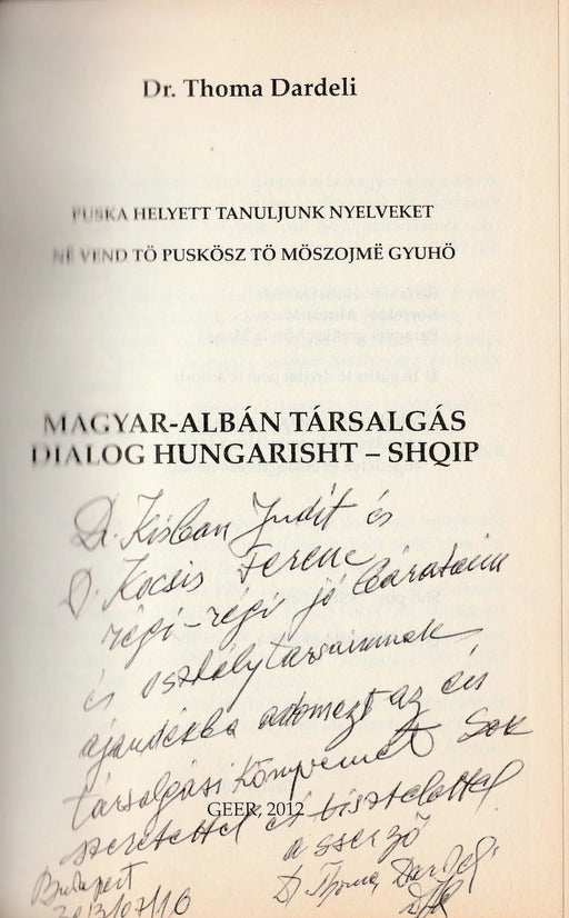 Magyar - albán, albán - magyar társalgás - Dialog Hungarisht - Shqip, Shqip - Hungarisht - Oskola Antikvárium