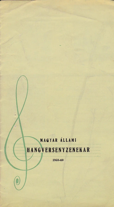 Magyar Állami Hangversenyzenekar 1959 - 60 - Oskola Antikvárium