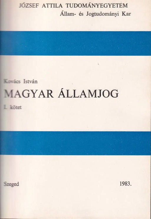 Magyar államjog I - II. - Oskola Antikvárium