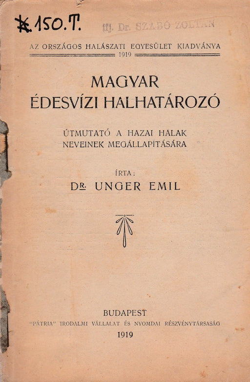 Magyar édesvízi halhatározó - Oskola Antikvárium
